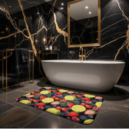 Lebhafte Berries & Citrus Badematte