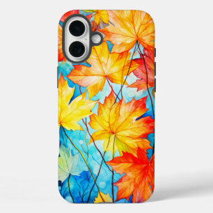 Lebhafte Blätter für gefallene Herbstmaple iPhone 16 Plus Hülle