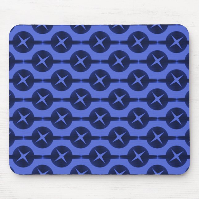 Lebhafte blaue, gelegentliche Kreise Mousepad (Vorne)