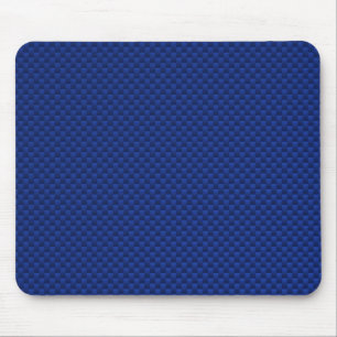 Lebhafte Blue Carbon Fibre wie Print Background Mousepad