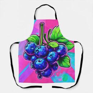 Lebhafte Blueberry Artwork Schürze