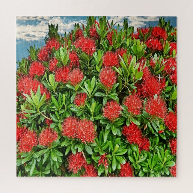 Lebhafte blühende Blume Puzzle (Vertikal)
