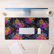 Lebhafte Blume auf dem Schwarzen Elegant Vintag