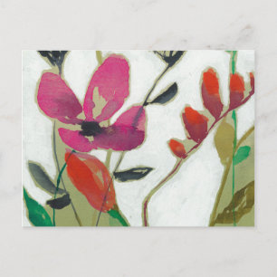 Lebhafte Blume I Postkarte