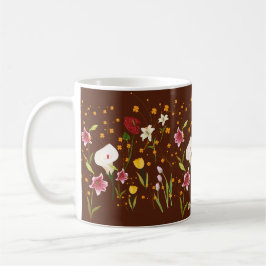 Lebhafte Blume Kaffeetasse