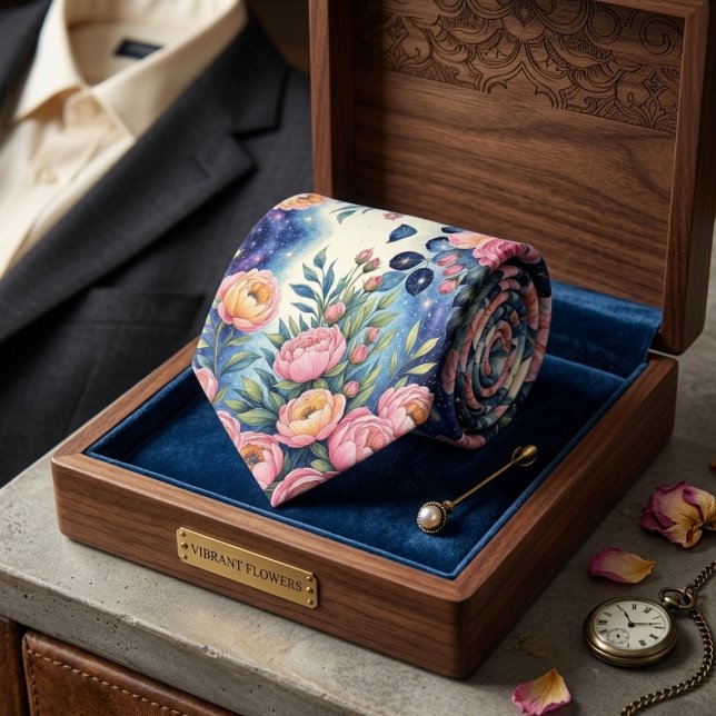 Lebhafte Blume Krawatte (Von Creator hochgeladen)