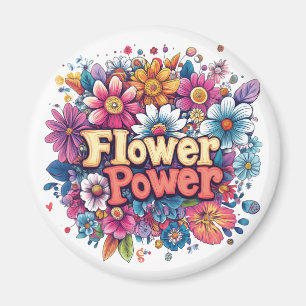 Lebhafte Blume Power Design mit farbenprächtigen B Magnet