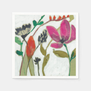 Lebhafte Blume Serviette