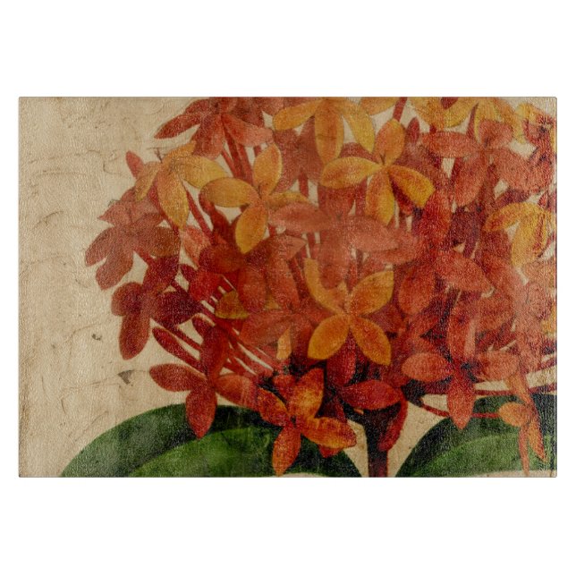 Lebhafte Blüte III Schneidebrett (Vorderseite)