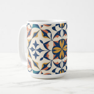 Lebhafte Bohemische Blumenmosaikkaffee-Tasse Kaffeetasse