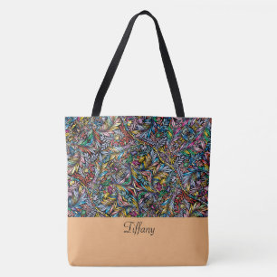Lebhafte Botanische Tote Tasche