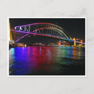 lebhafte Bridge-Lichter von Sydney Postkarte