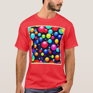 Lebhafte Bubble Pop Art T-Shirt