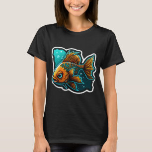 Lebhafte Bunte Fische T-Shirt