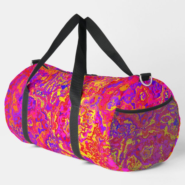 Lebhafte Camouflage Duffle Bag (Rechte Ecke)