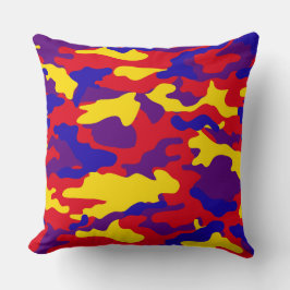Lebhafte Camouflage Throw Kissen