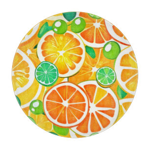 Lebhafte Citrus Medley - Fresh & Juicy Slices Schneidebrett