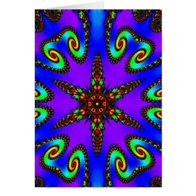 Lebhafte digitale Kaleidoskope-Kunst (Vorne)