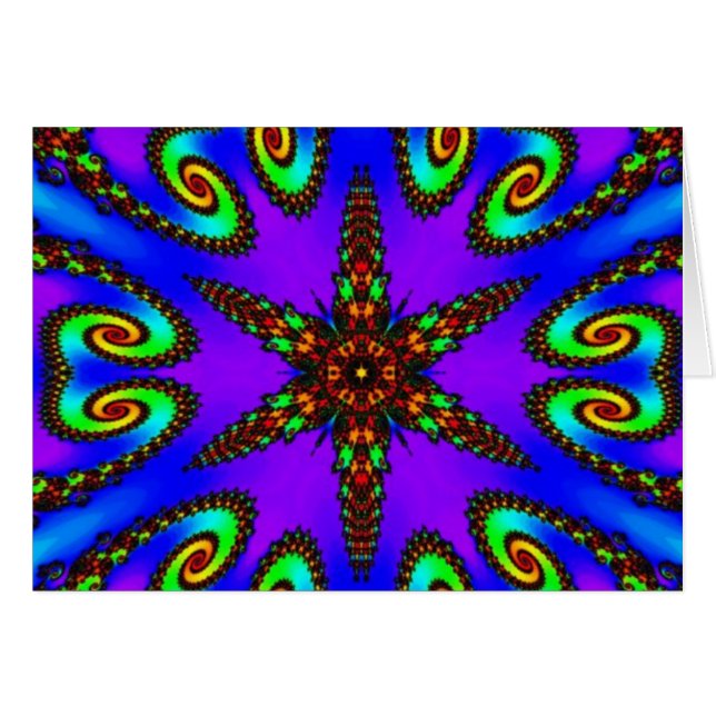 Lebhafte digitale Kaleidoskope-Kunst (Vorderseite (Horizontal))