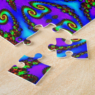Lebhafte digitale Kaleidoskope-Kunst Puzzle