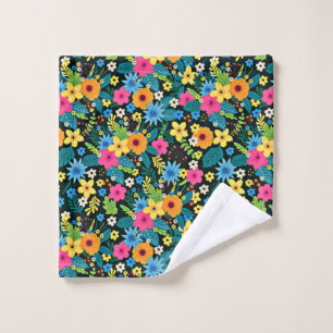 Lebhafte Ditsy-Blume Blumenmuster-43785 Waschlappen