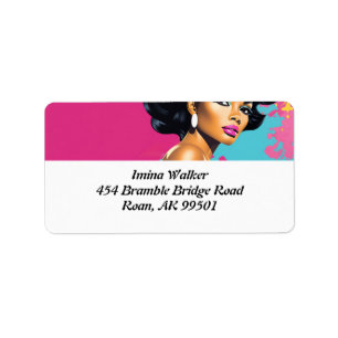 Lebhafte Diva Chronicles: Diva-ish Delights Label Adressaufkleber