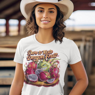 Lebhafte Drachenfrucht mit frischem Drachenfrucht T-Shirt
