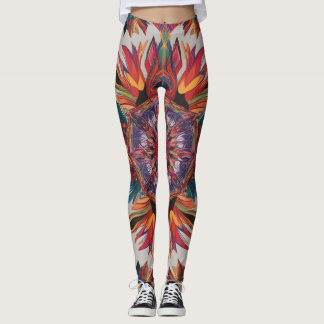 Lebhafte dynamische Multiprint-Leggings - fett Leggings