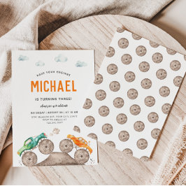 Lebhafte Einladung von Monster Truck