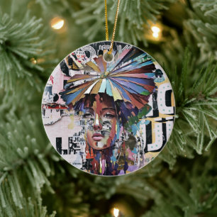 Lebhafte Eleganz: Farbenfrohe Kunst, Dichtung und Keramik Ornament