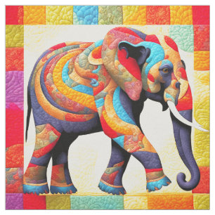 Lebhafte Elephant-Imitate quilt oder nähen Stoff