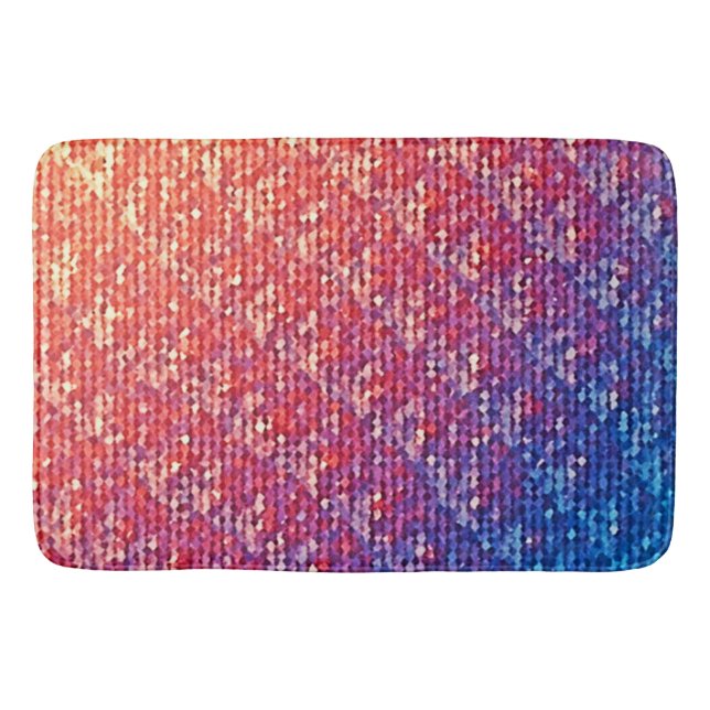 Lebhafte emotionale Mosaiksparkle Badematte (Vorderseite)