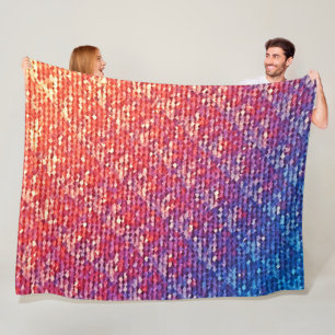 Lebhafte emotionale Mosaiksparkle Fleecedecke