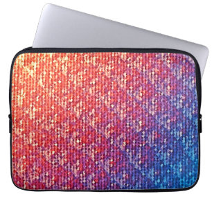 Lebhafte emotionale Mosaiksparkle Laptopschutzhülle