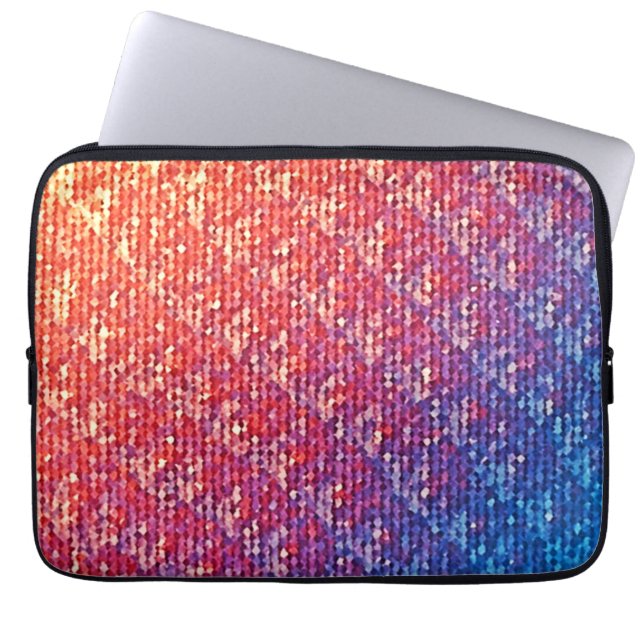 Lebhafte emotionale Mosaiksparkle Laptopschutzhülle (Vorderseite)