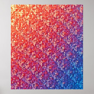 Lebhafte emotionale Mosaiksparkle Poster