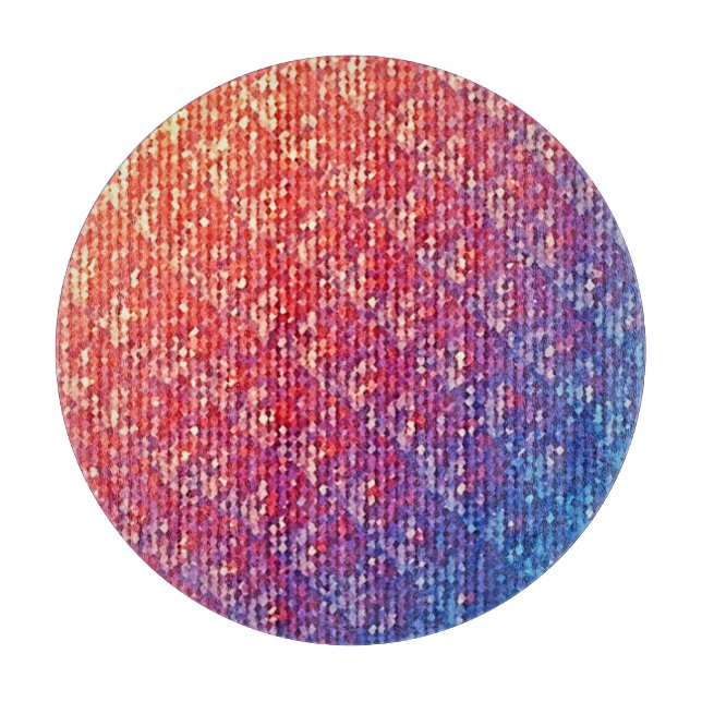 Lebhafte emotionale Mosaiksparkle Schneidebrett (Vorderseite)