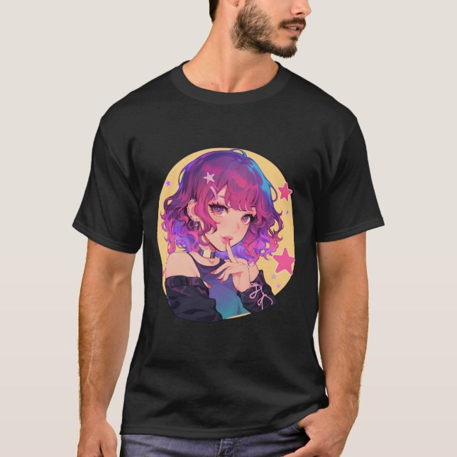 Lebhafte Fantasy Girl Men's T - Shirt (Vorderseite)
