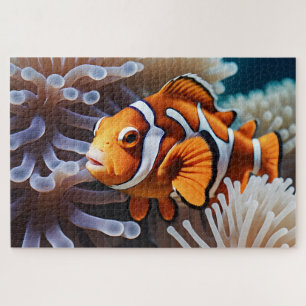 Lebhafte Farbe Clownfisch Puzzle