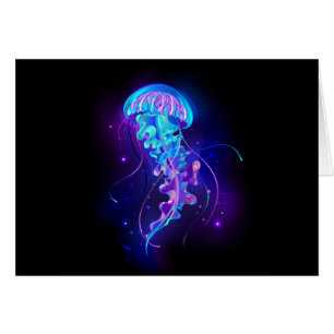 Lebhafte Farbe leuchtende Qualle