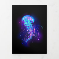 Lebhafte Farbe leuchtende Qualle