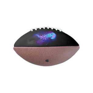 Lebhafte Farbe leuchtende Qualle Football