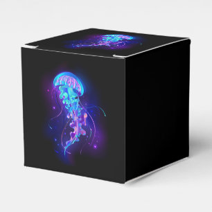 Lebhafte Farbe leuchtende Qualle Geschenkschachtel