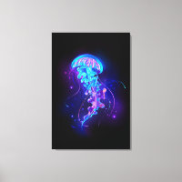 Lebhafte Farbe leuchtende Qualle
