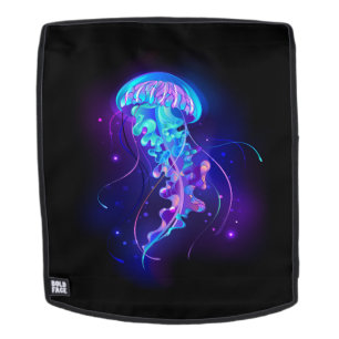 Lebhafte Farbe leuchtende Qualle Rucksack