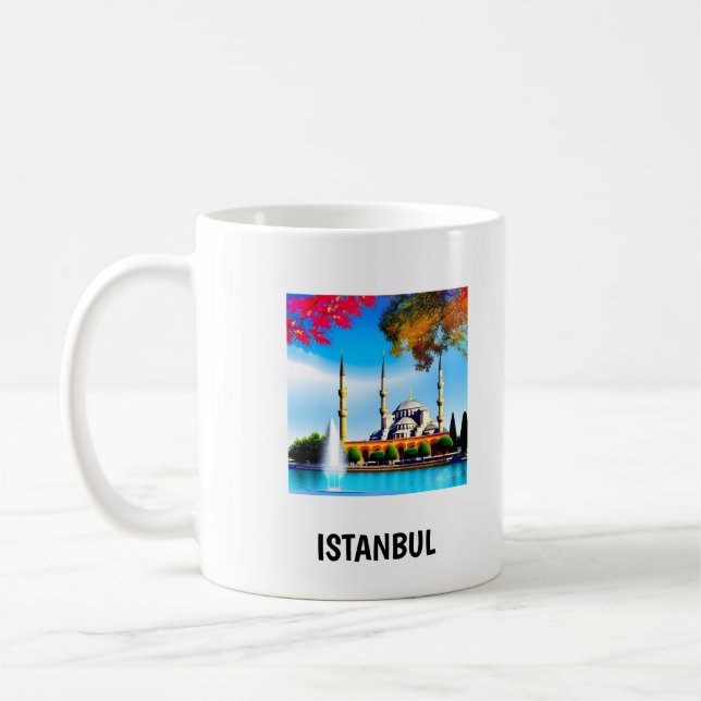 Lebhafte Farben ISTANBUL Kaffeetasse (Links)