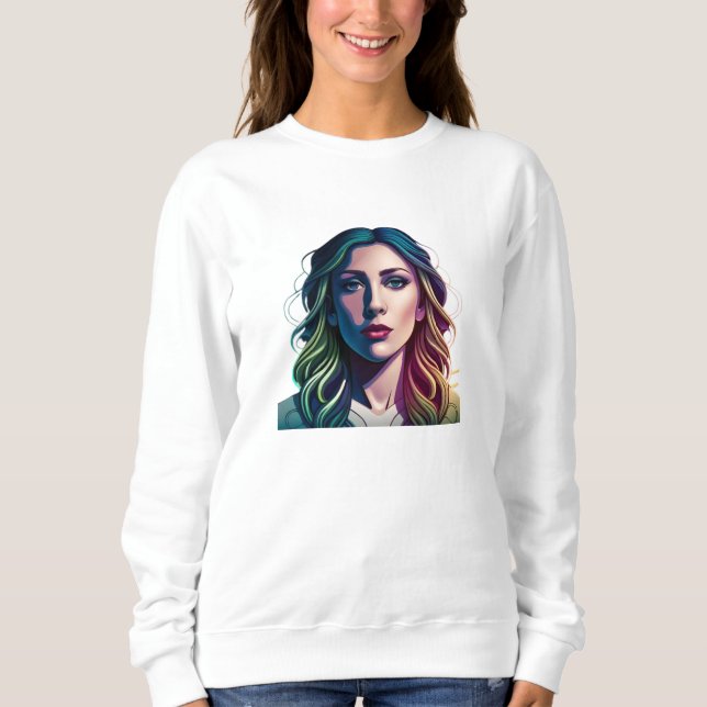 lebhafte Farben, Sweatshirt (Vorderseite)