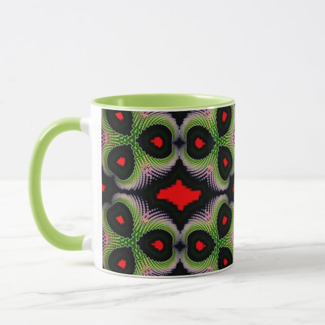 Lebhafte farbenfrohe Combo-Tasse - perfekte Größe, Tasse (Links)