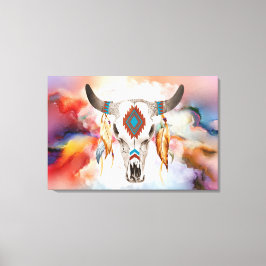 Lebhafte farbenfrohe Leinwand mit Glanzschluss