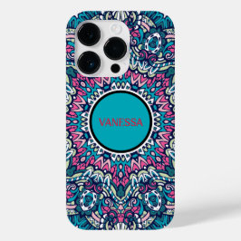 Lebhafte Farbenpracht Mandala Muster Boho Hippie P Case-Mate iPhone 14 Pro Hülle
